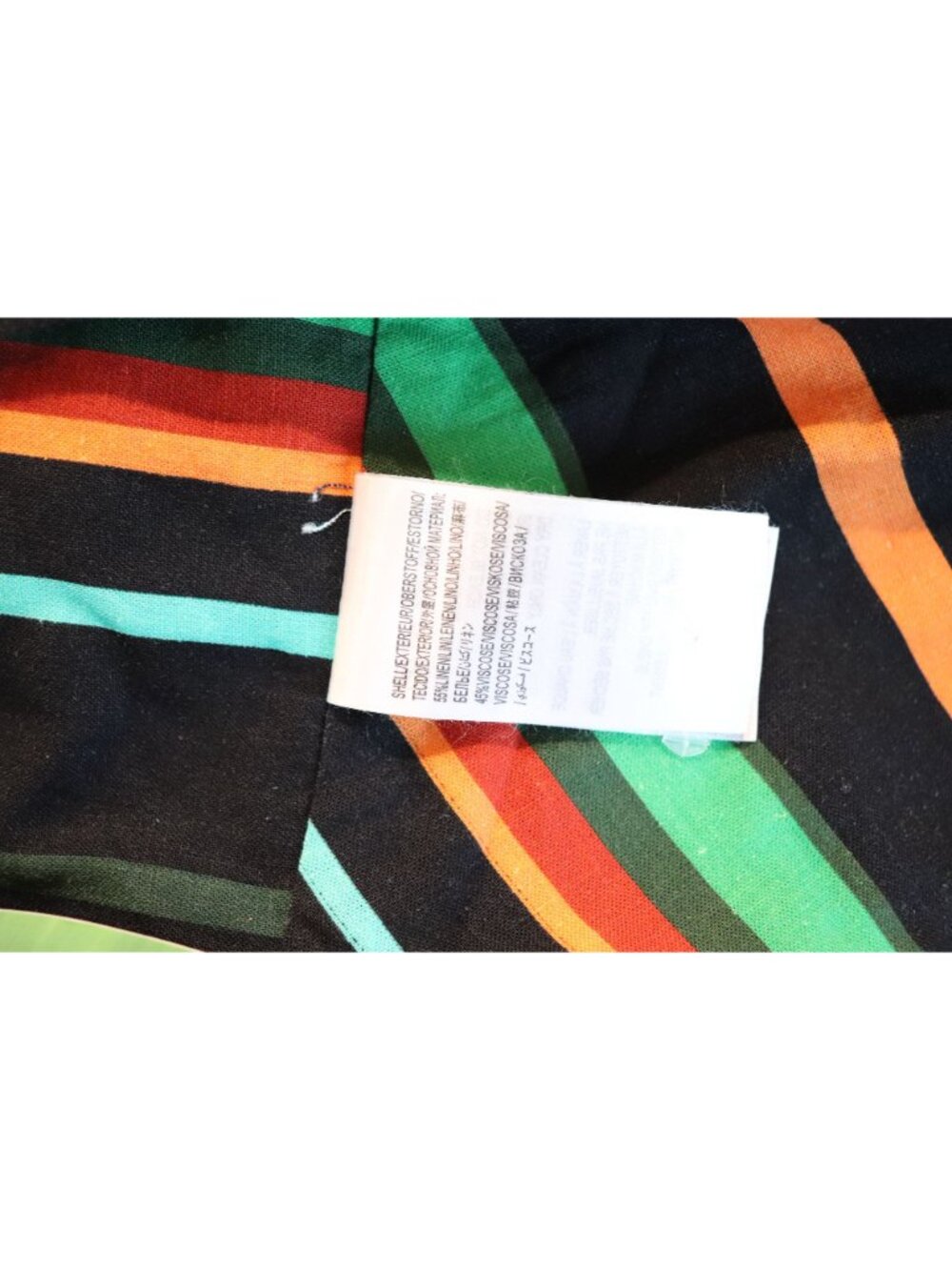 Farm Rio NWT Striped Multi-Color Crop Top, Size XL - Picture 4 of 5